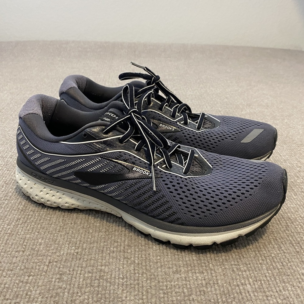 Brooks Ghost 12 Shoes Mens Size 11 Gray Mesh Running Sneakers 1103161D075